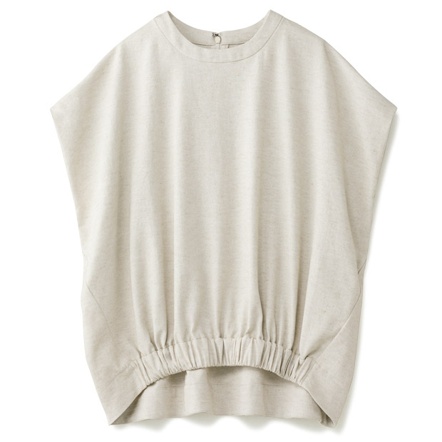 コットンリネン混プルオーバー