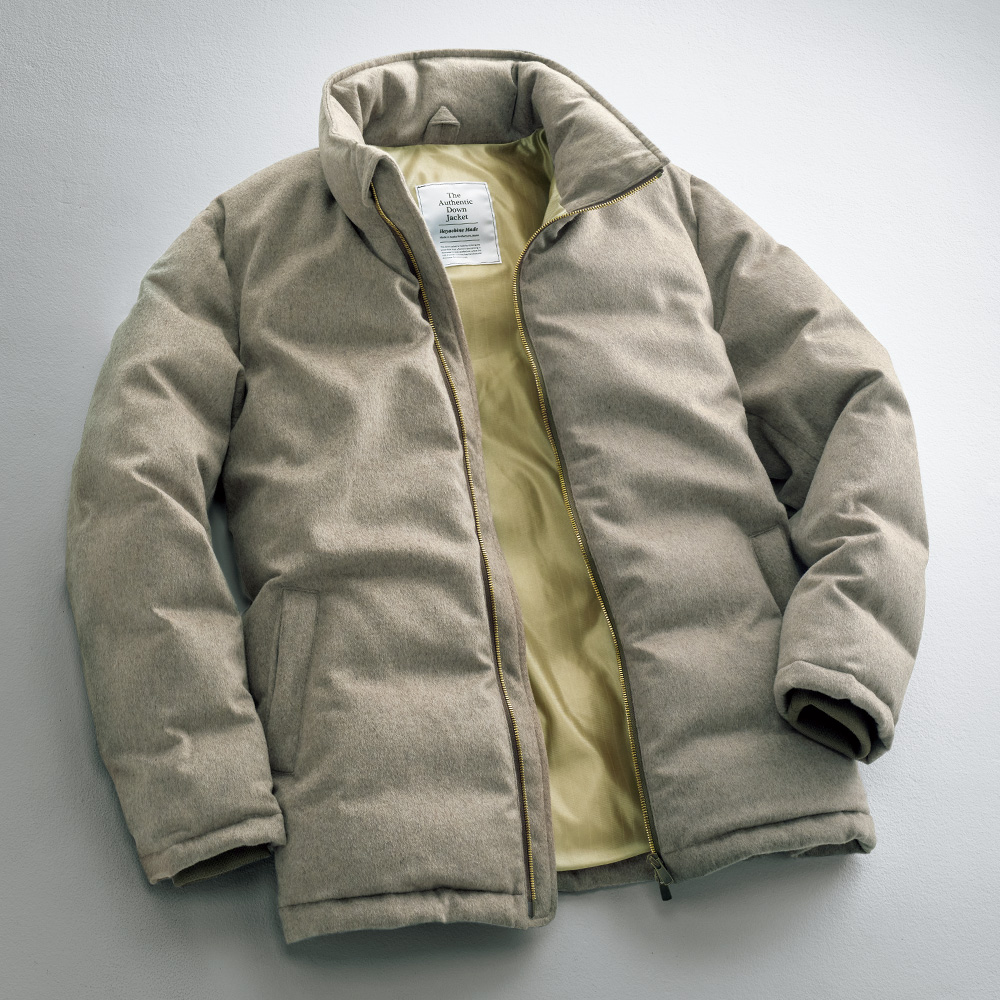 ハヤチネメイド カシミヤ混ダウンブルゾン | ライトアップオンラインストア