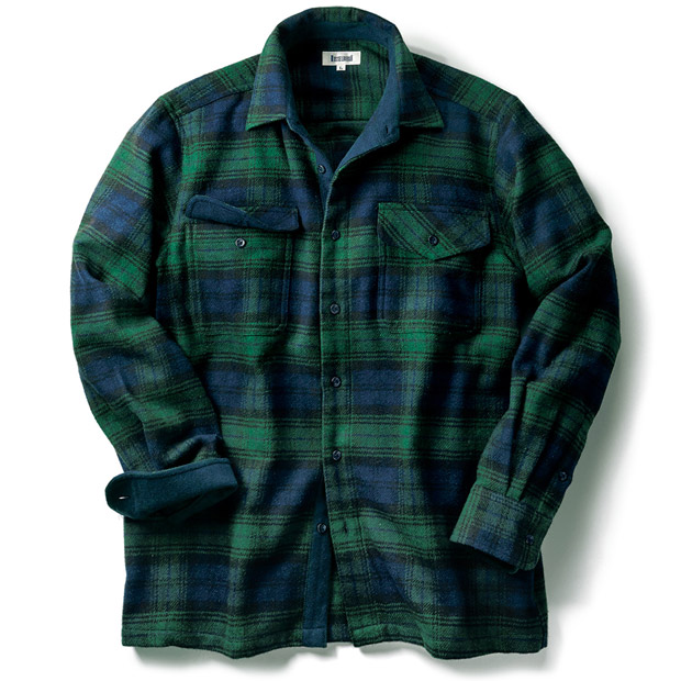 チェックオーバーシャツ