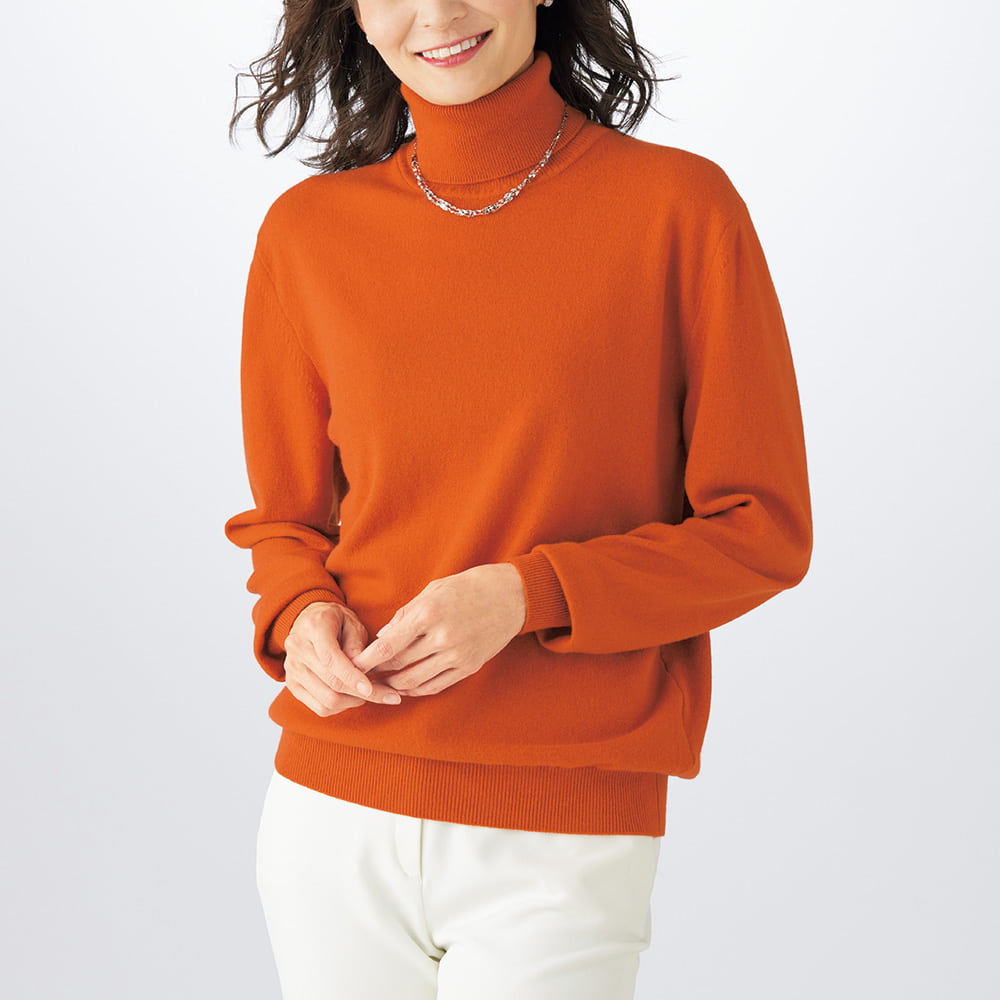 アラシャンカシミヤ･タートルネックセーター／男女兼用