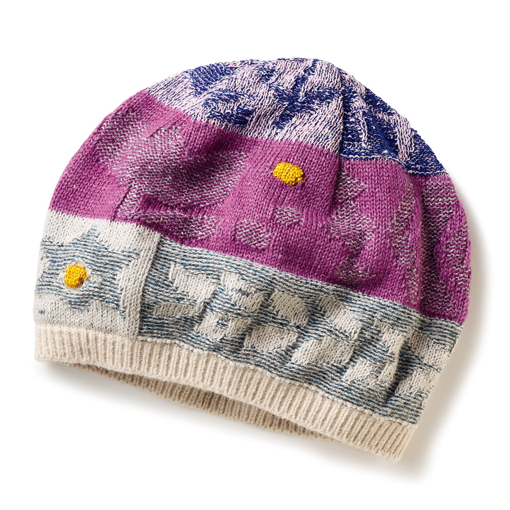 ジャカードニット帽子