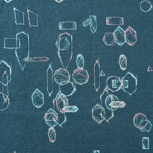 プリズム柄コットンワンピース