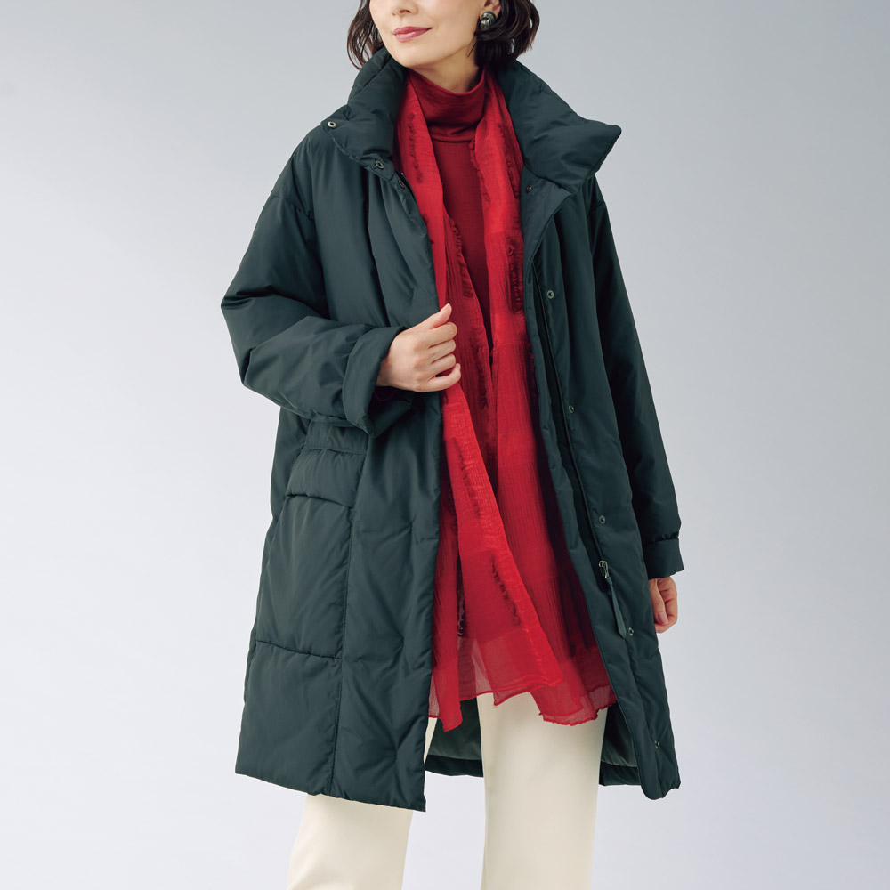 スタンドカラー･ダウンコート