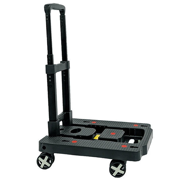 コンパクトに折りたためるキャリーカート