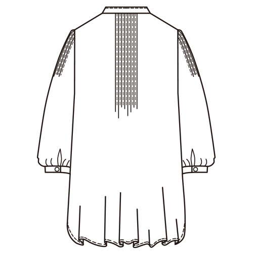 コットンシルクプリントブラウス