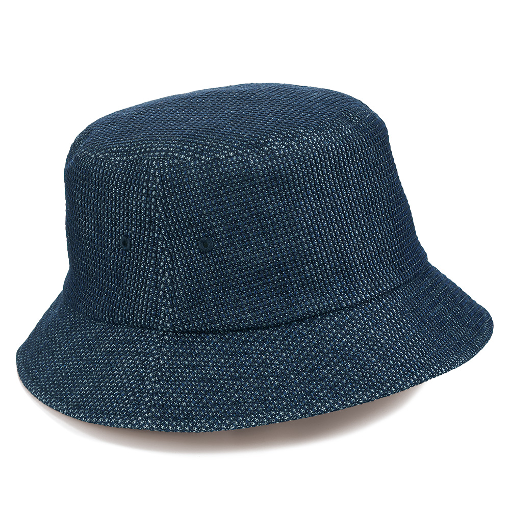 変わり蜂巣織り・バケットハット