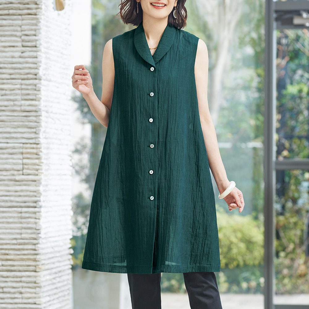 小千谷縮･ロングベスト