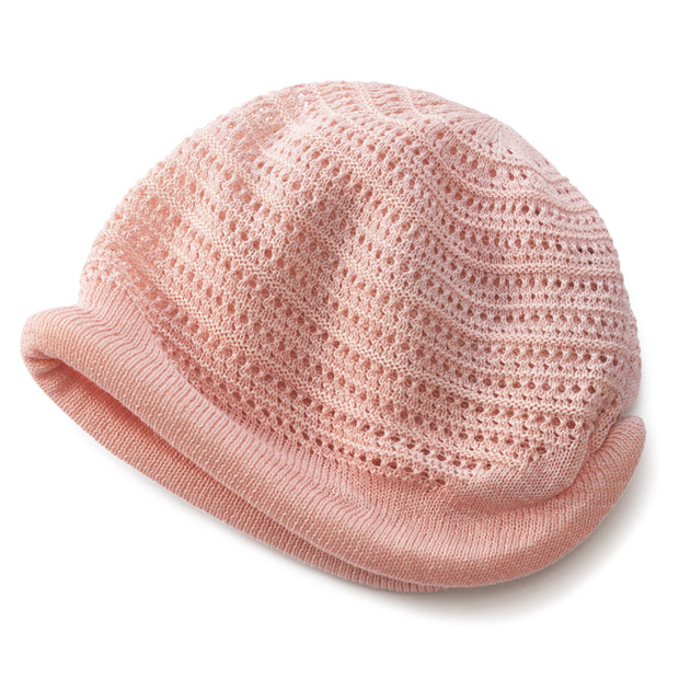 メッシュ編みニットキャップ