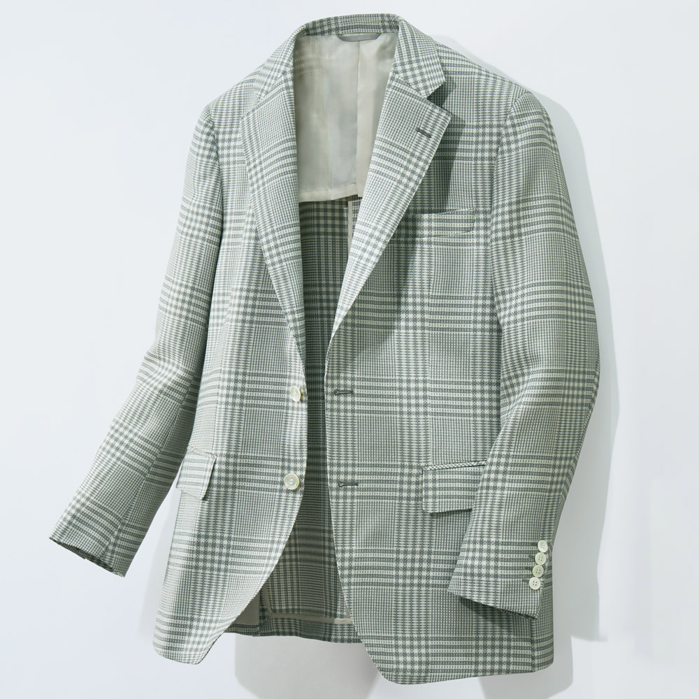 尾州産ウールシルク・ジャケット