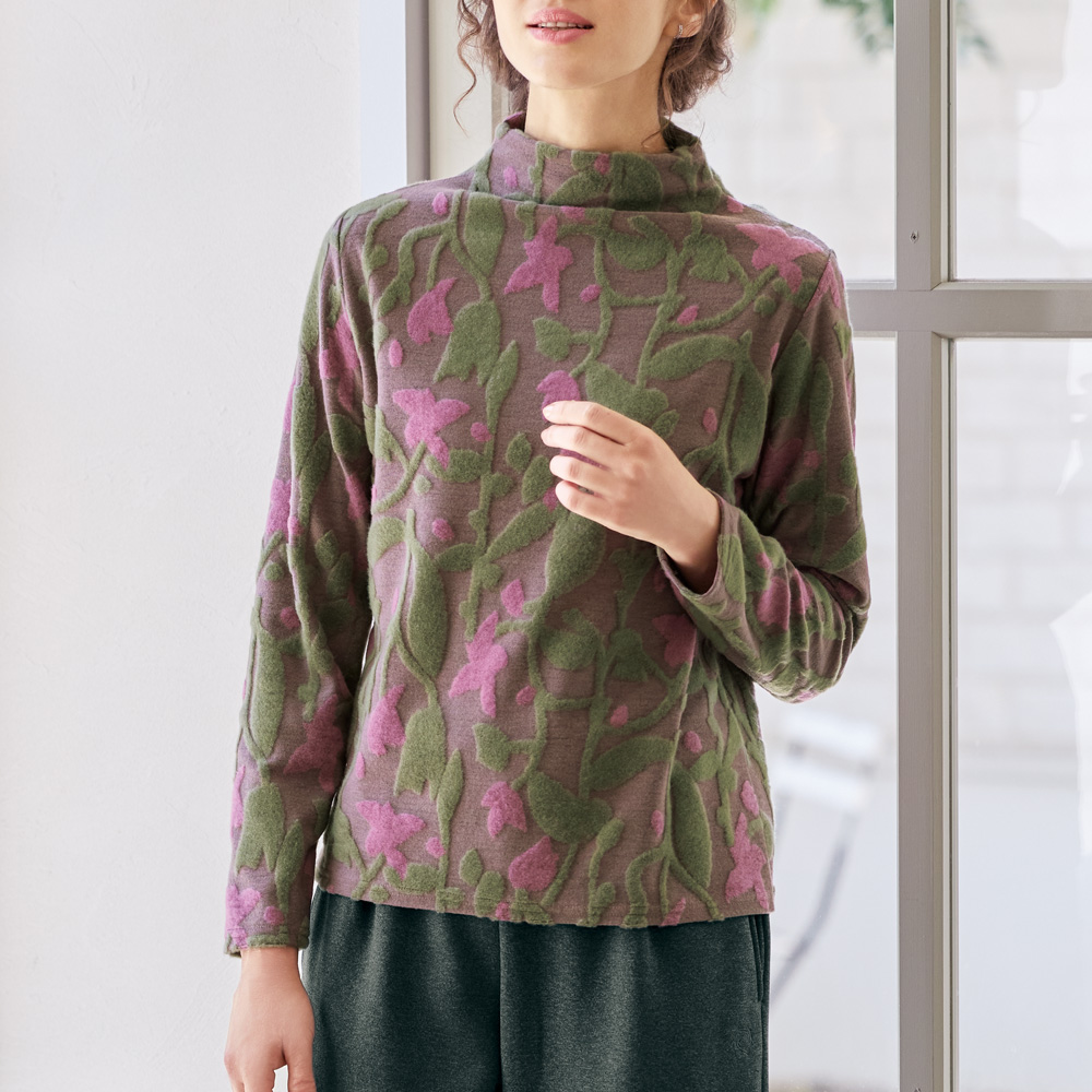 パイルジャカードプルオーバー