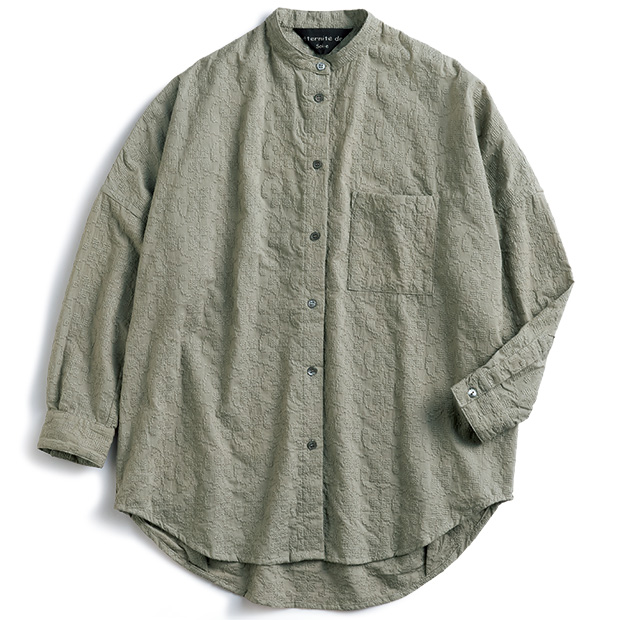 クロス刺しゅうブラウス／当社限定モデル