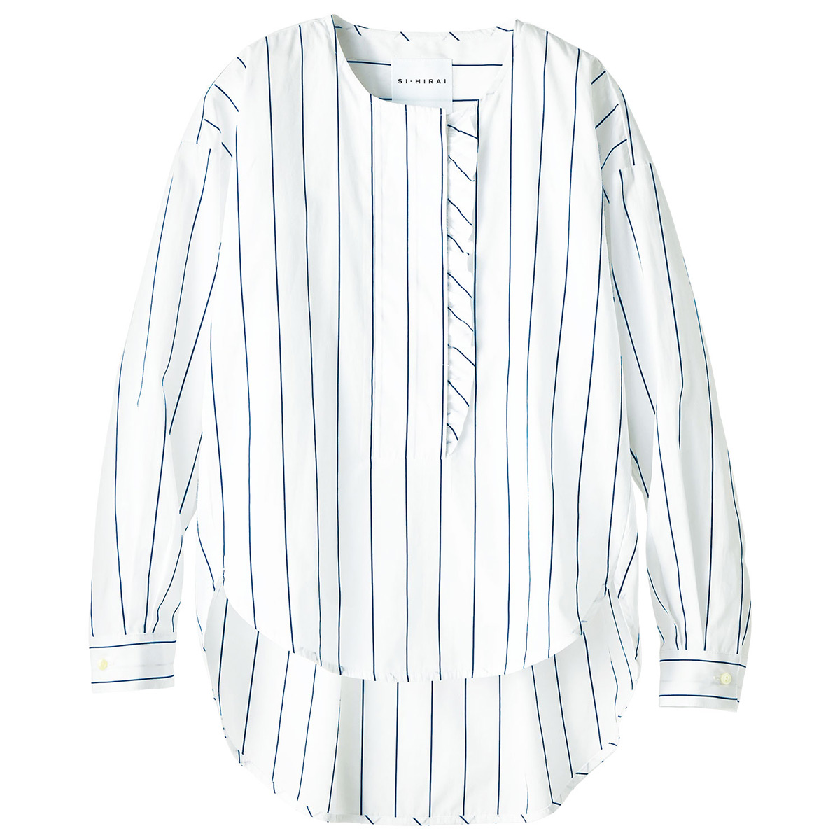 コットンフリルブラウス