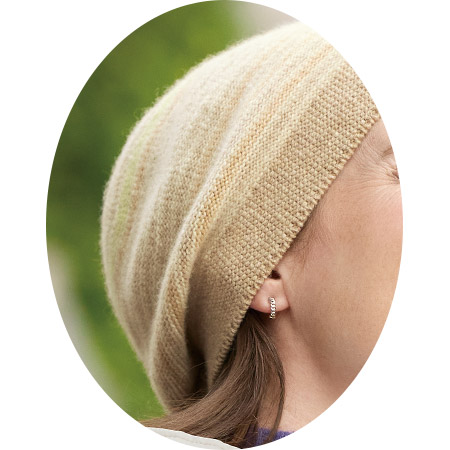 カシミヤボーダーニット帽