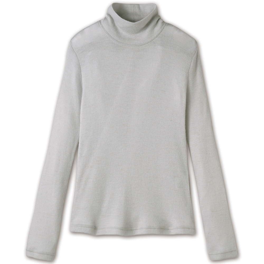 ベビーアルパカ100％ハイネックプルオーバー