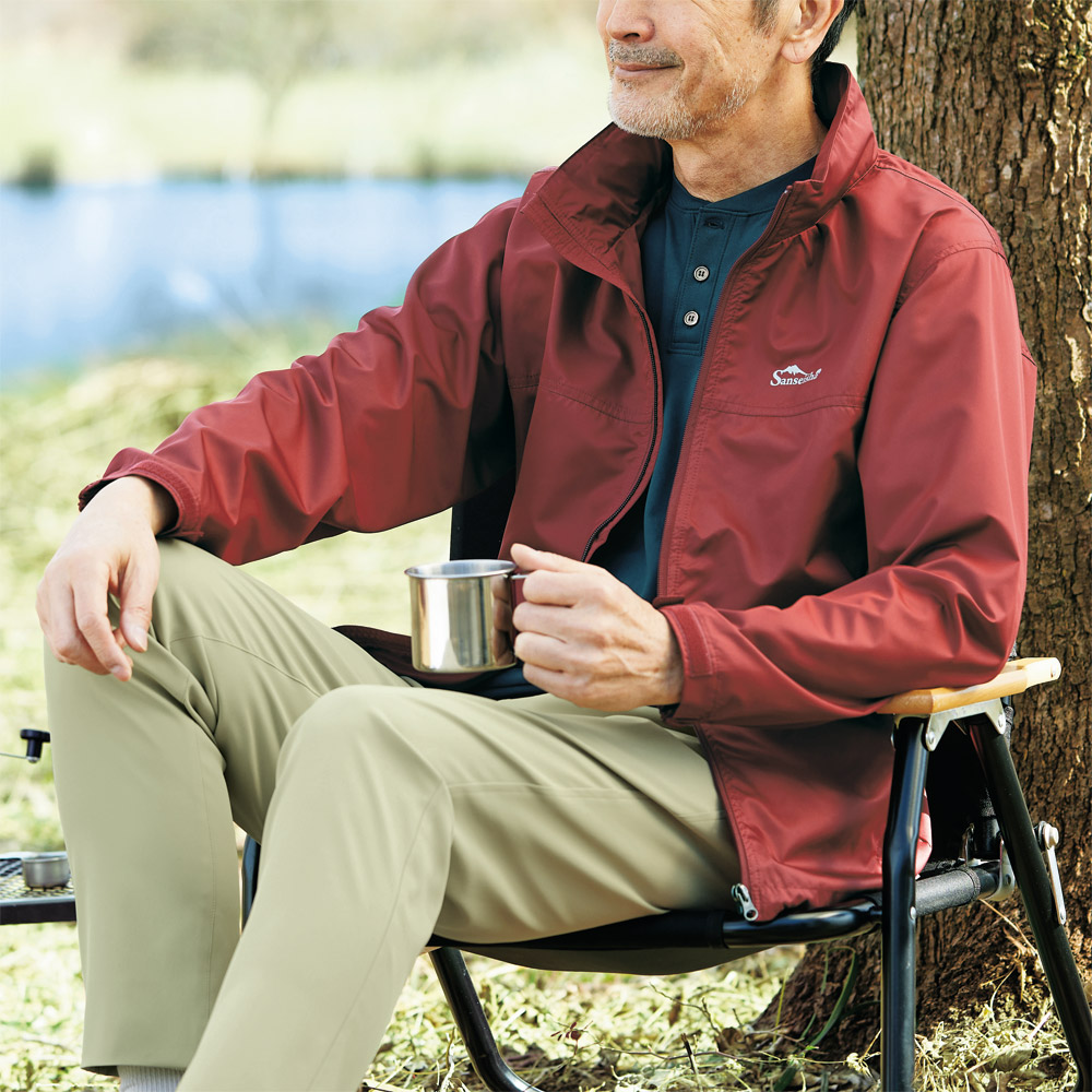 マイクロファイバー撥水ウィンドブレーカー/男女兼用