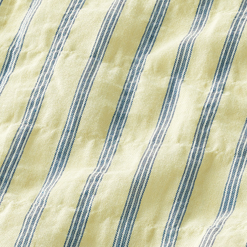 シャーリングストライプ七分袖B.D.シャツ