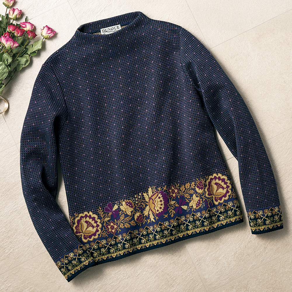 ジャカード編みセーター／当社限定モデル