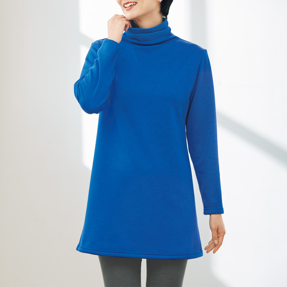 裏シャギーのぬくもりチュニック／2色セット