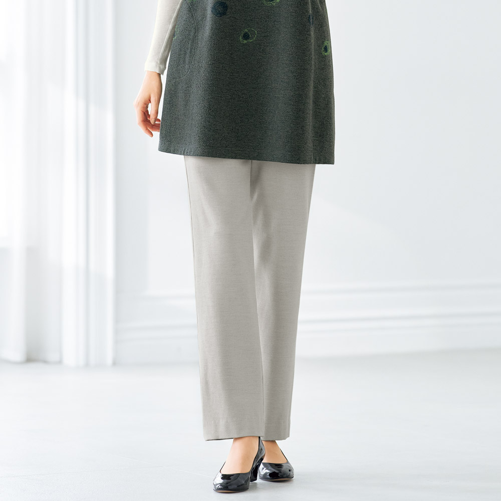 裏起毛ゆったりストレートパンツ