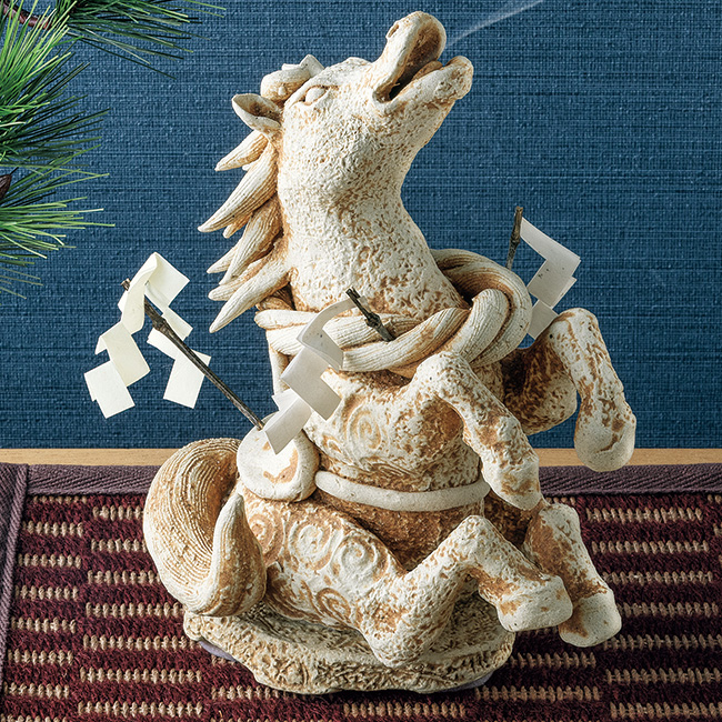 古仏頂焼／香炉「跳神馬」