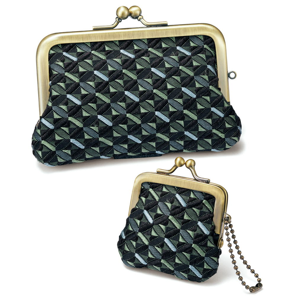 博多織「琥珀織」のがま口セット