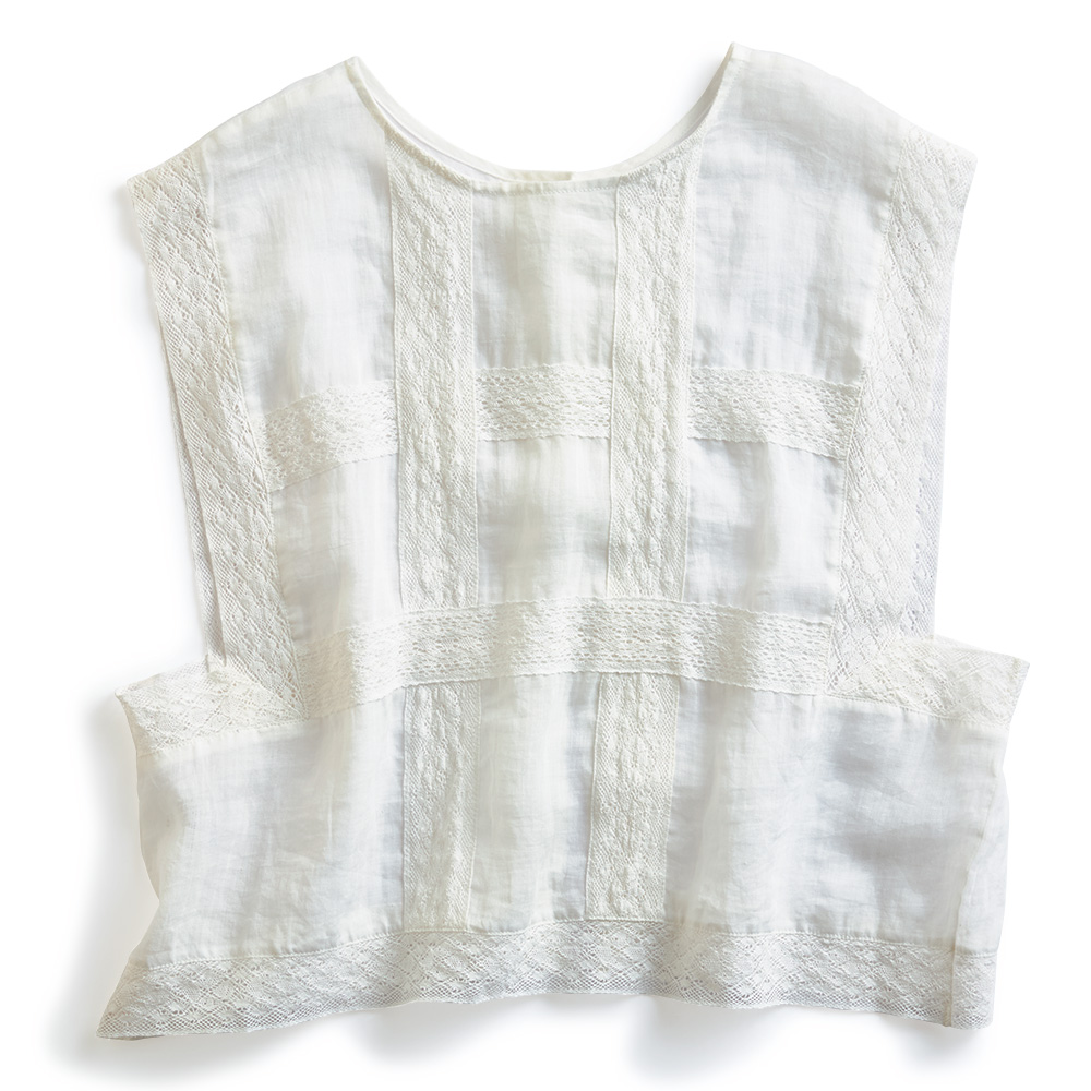 レースリボンシアーラミーベスト