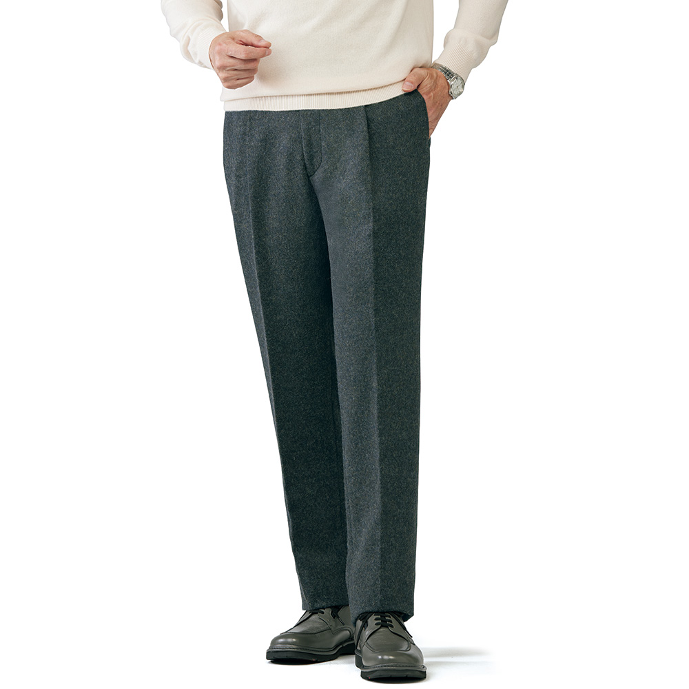 匠の技ウール混ビーバースラックス