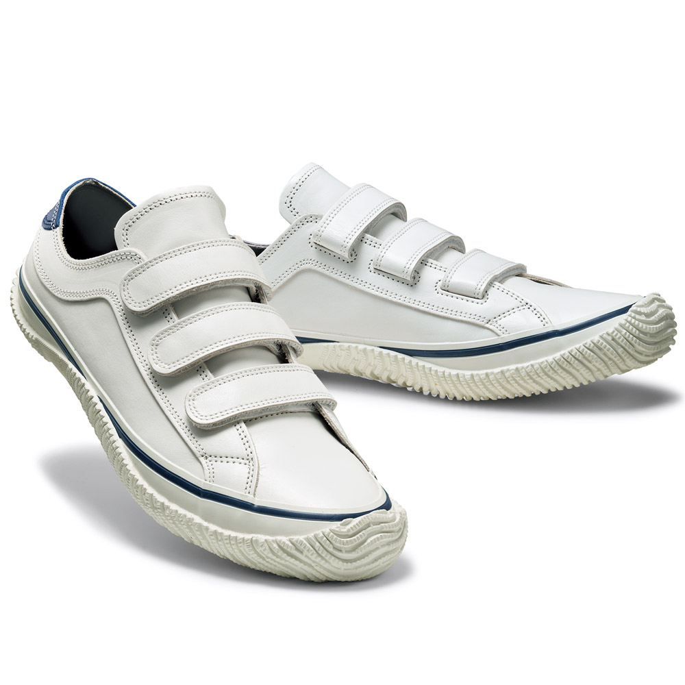 面ファスナー使い･レザースニーカー