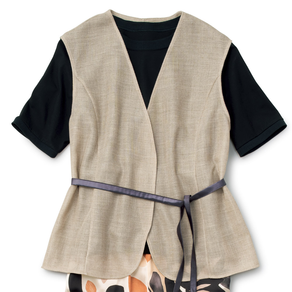 からみ織りジレ