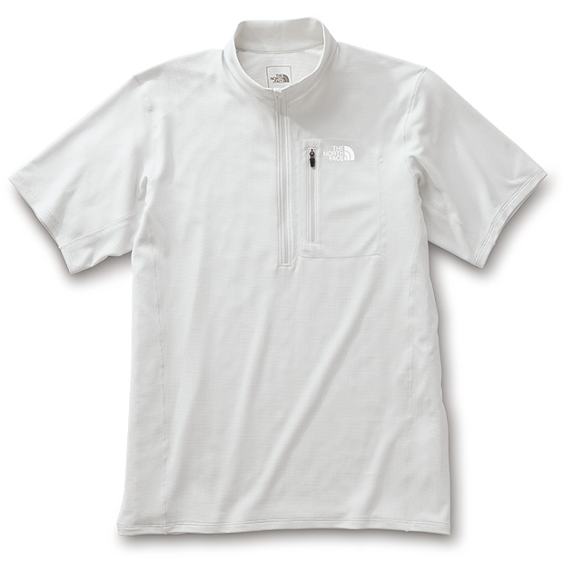 ショートスリーブフラッシュドライ3Dジップアップ