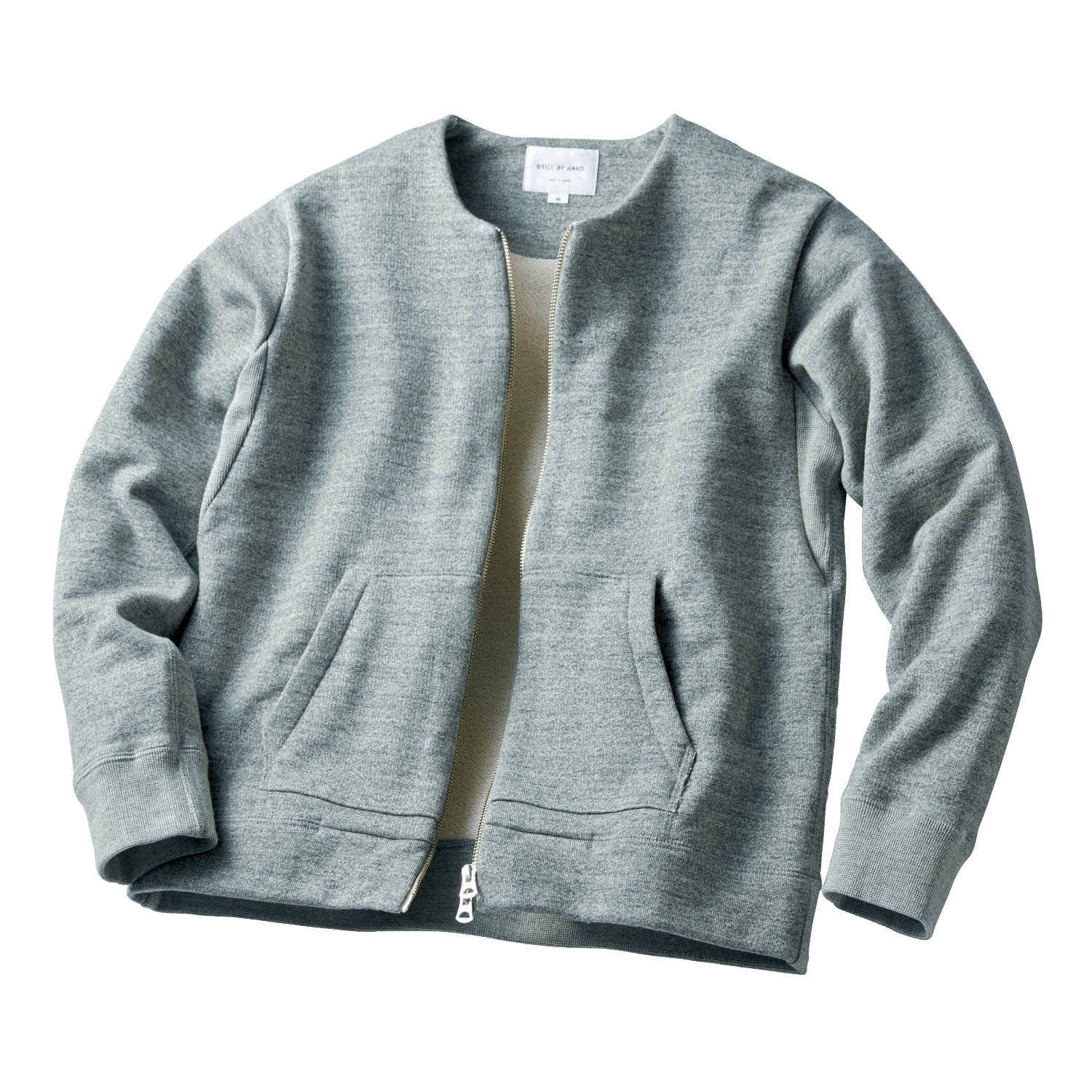 Still By Hand 度詰め裏毛 スウェットカーディガン ライトアップオンラインストア