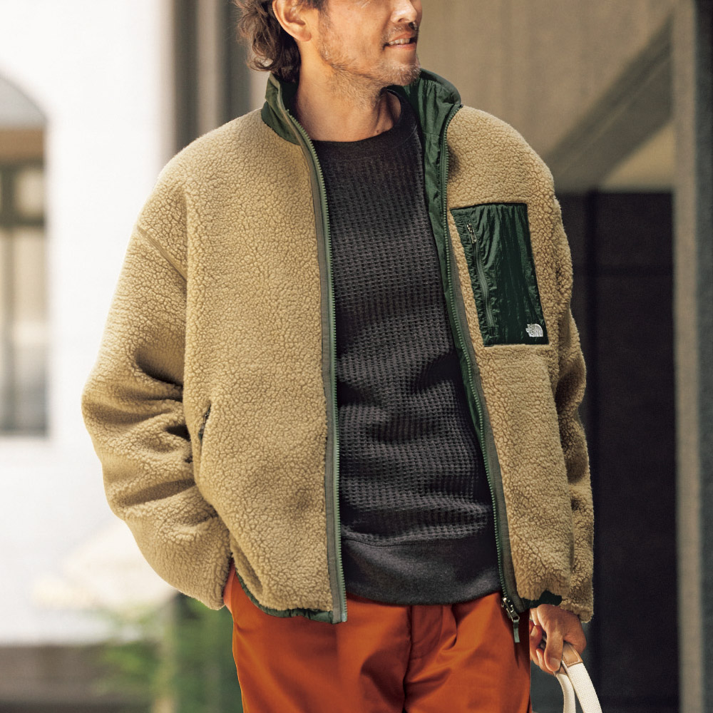 リバーシブルエクストリームパイルフリースジャケット／メンズ