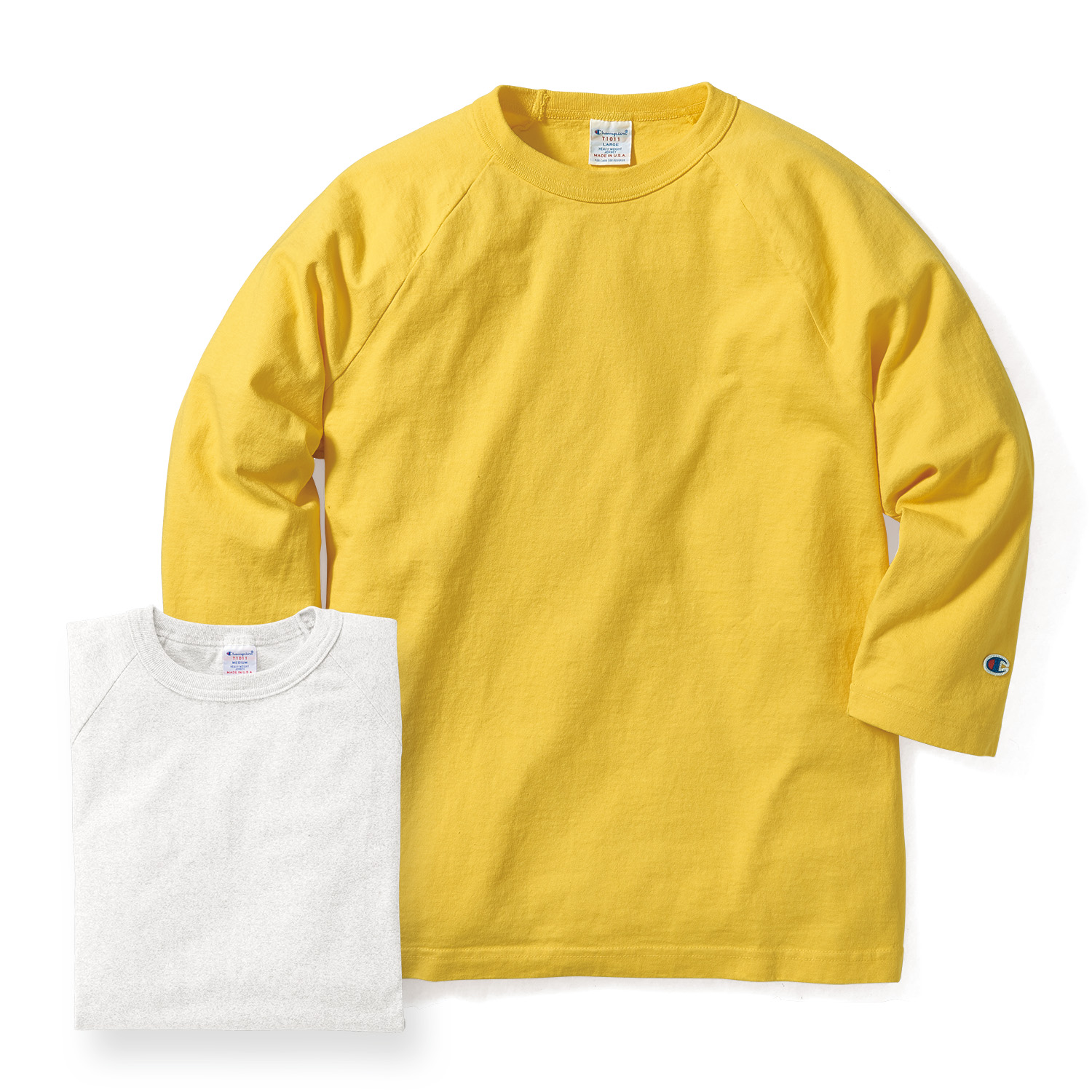 チャンピオン ラグラン七分袖Tシャツ／2色セット ライトアップオンラインストア