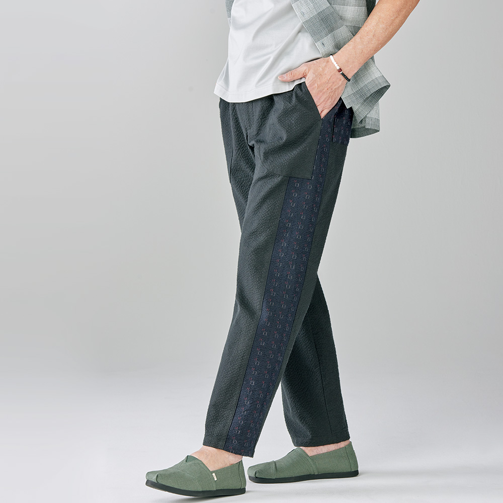 久留米織り3種切り替えイージーパンツ