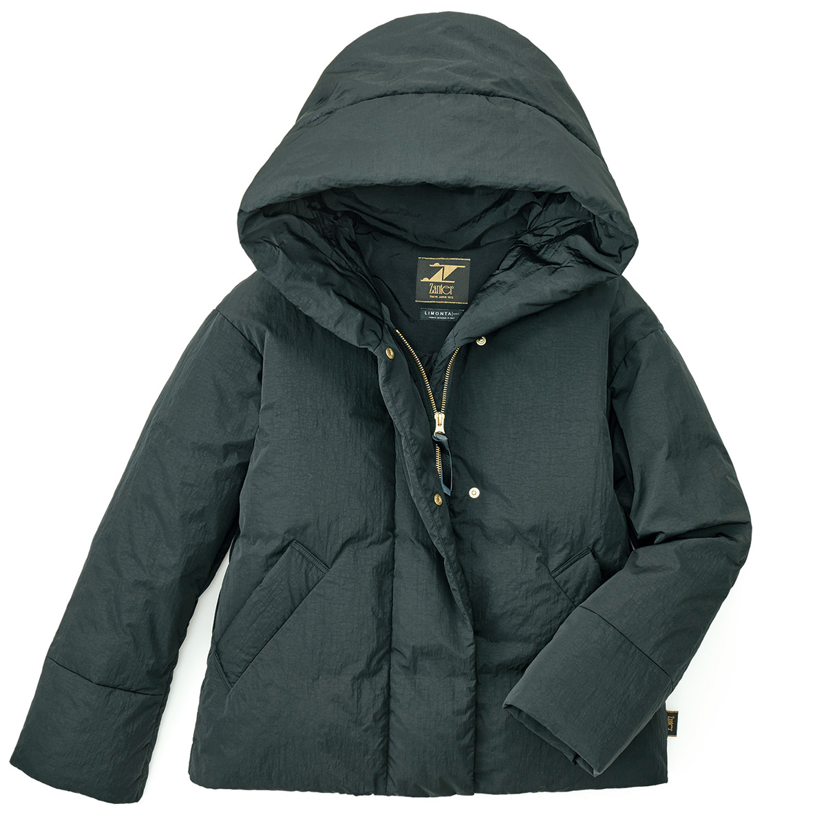 シャンブレーフーディ･ダウンコート