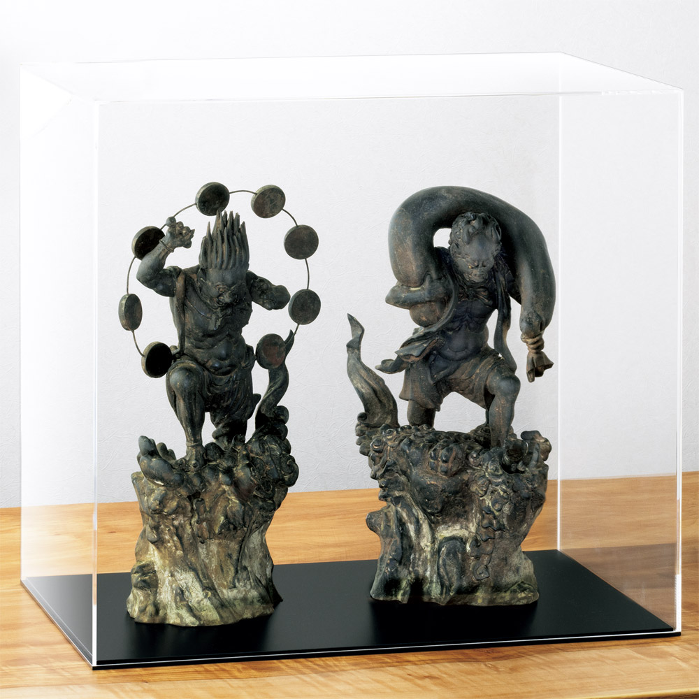 篁千礼彩色「風神雷神像」セット／梱包配送料込み