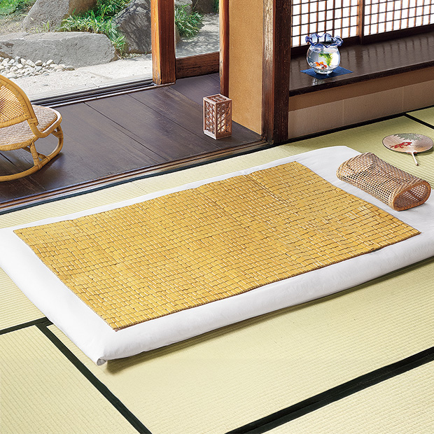 ひんやり竹駒シーツ