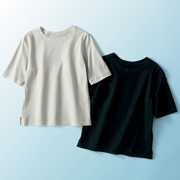 クールローレル･チュール使いコットンプルオーバー