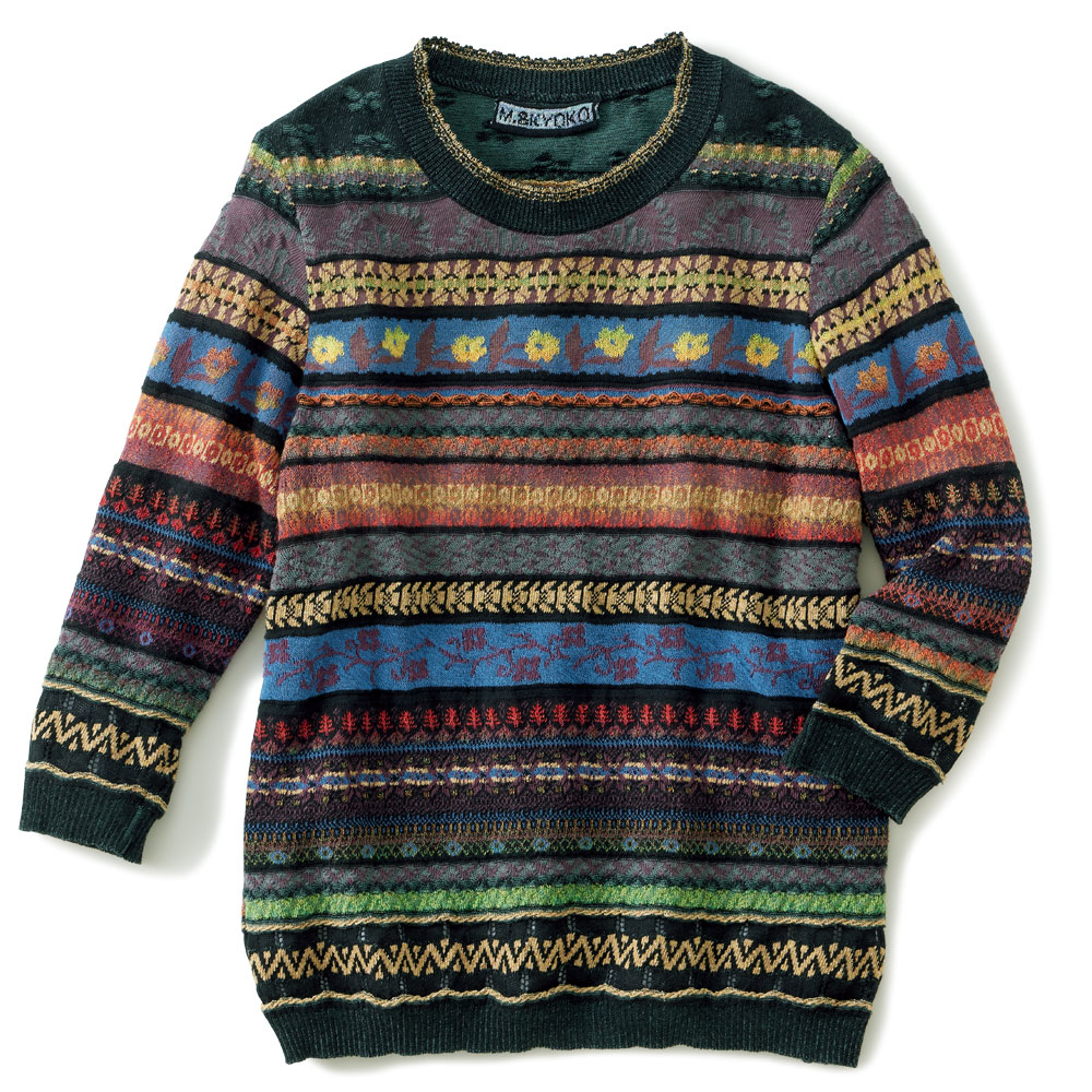 ジャカードプルオーバー