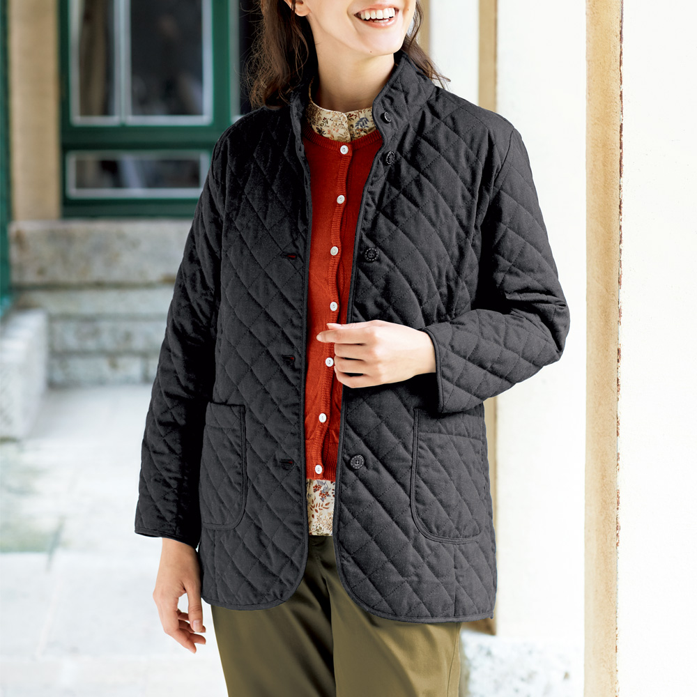 暖･軽（あったかる）キルティングハーフコート／当社限定モデル