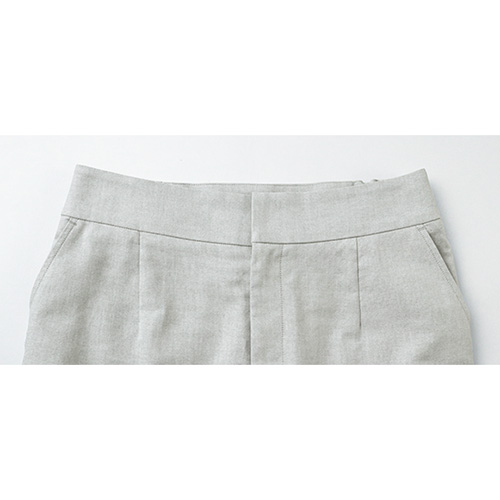 オックスシャンブレーストレートパンツ