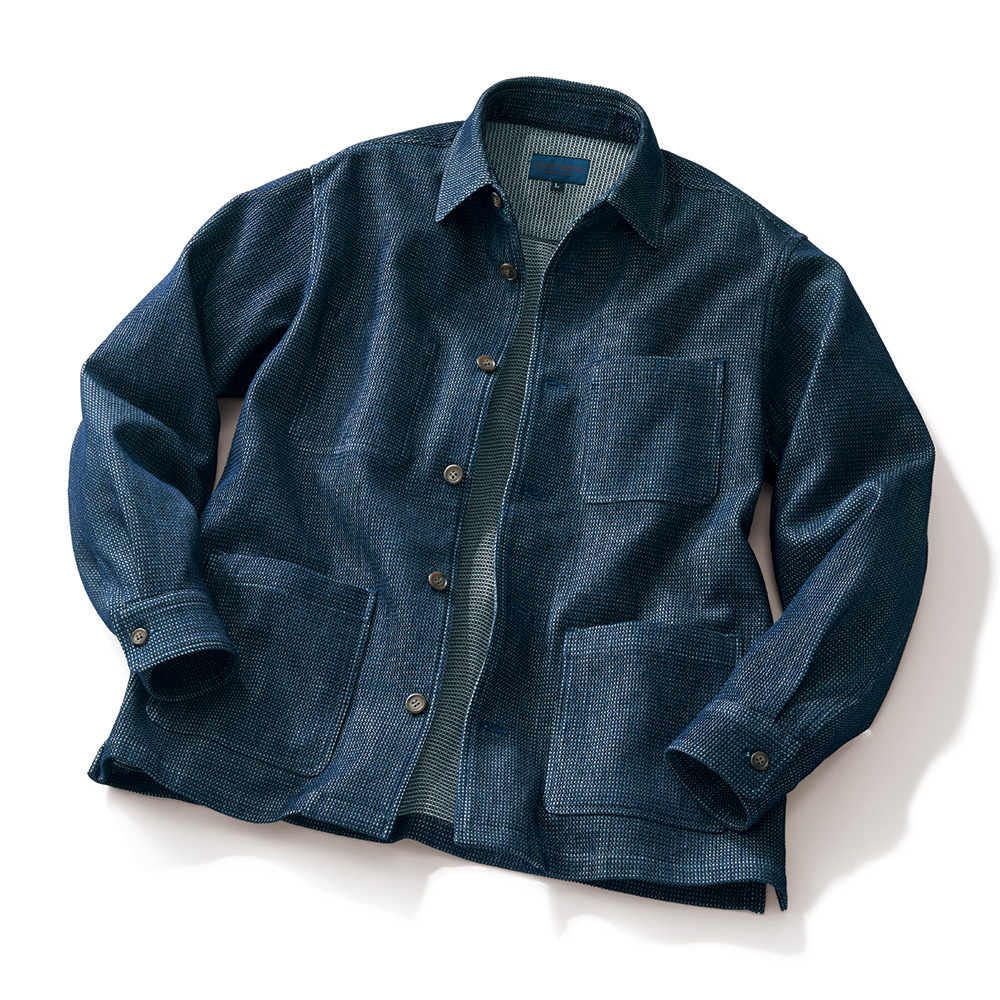 変わり蜂巣織り・カバーオール