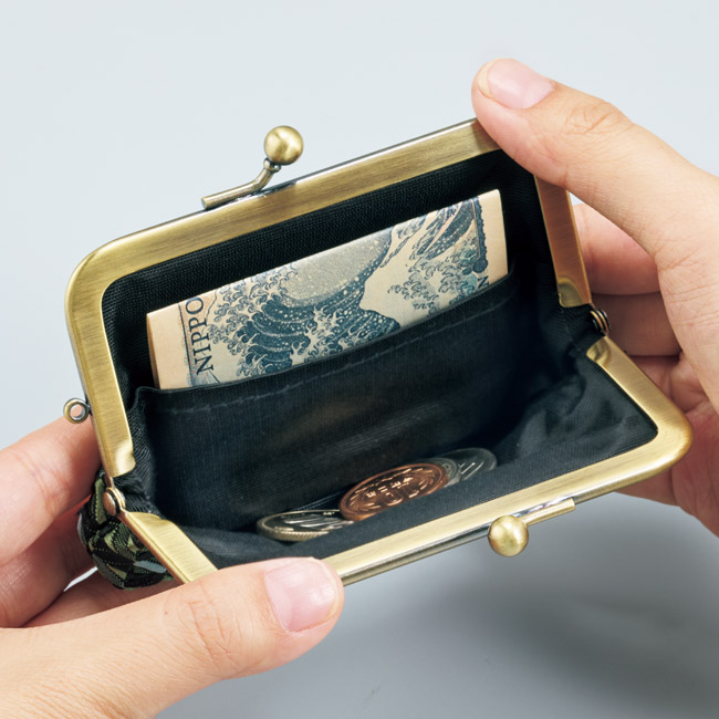 博多織「琥珀織」のがま口セット