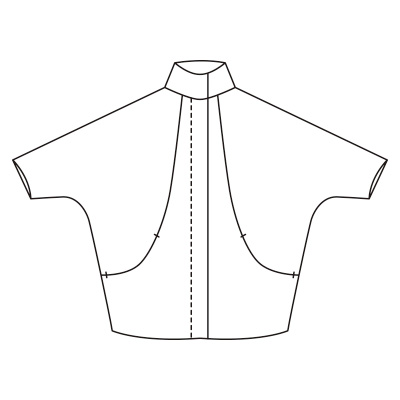 リネンシルクの中わたコート