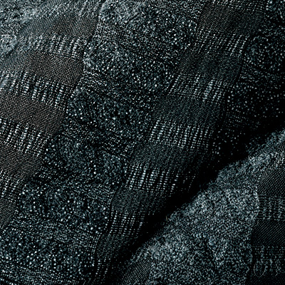 ウール混・格子柄のドビー織りブラウス