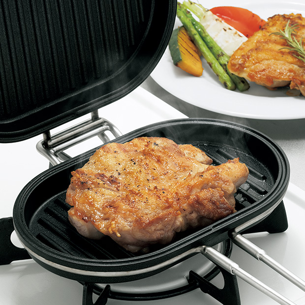 挟んで焼けるグリルパン（パニーニパン）