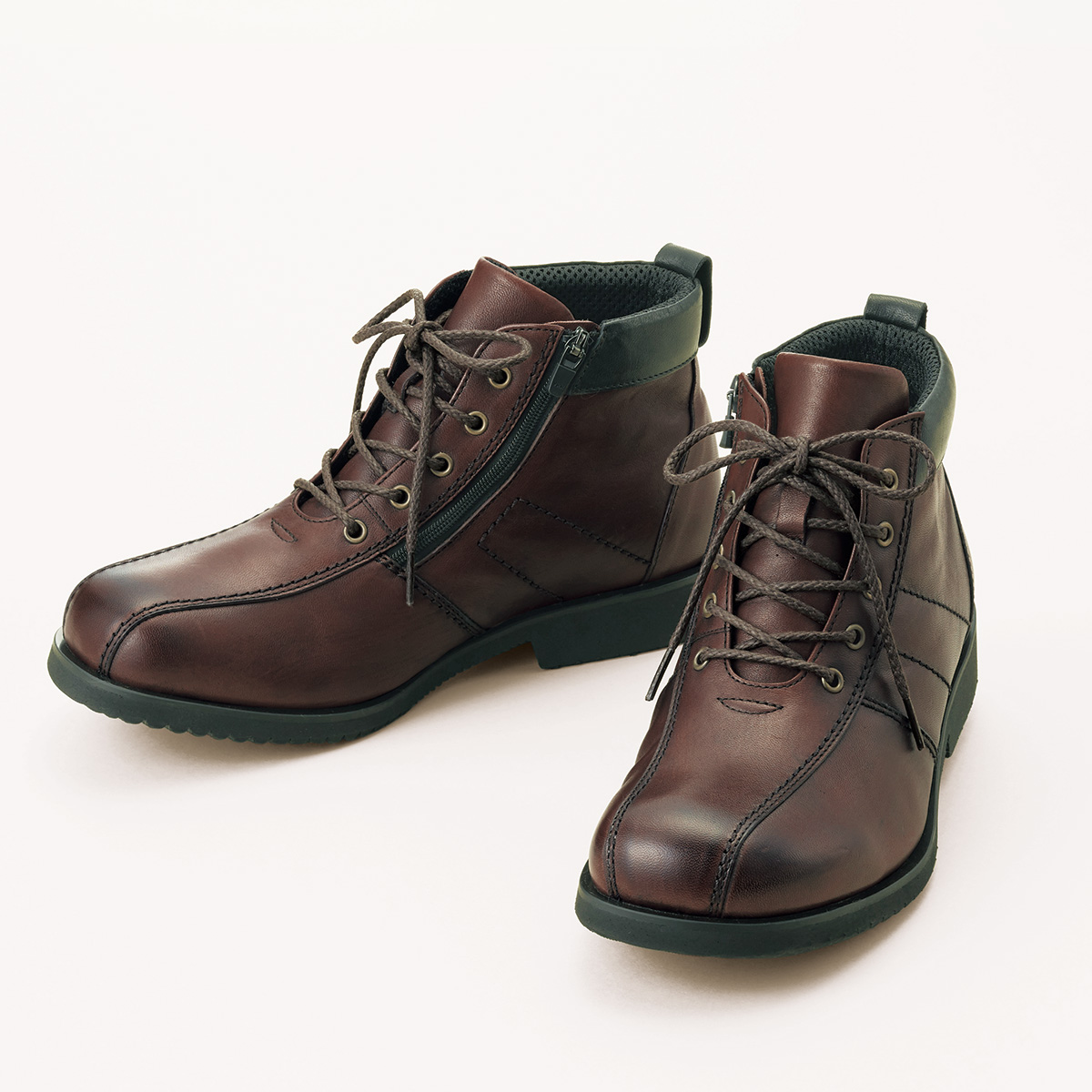 渋谷製靴 ゆったり5eの男の馬革ブーツ ライトアップオンラインストア