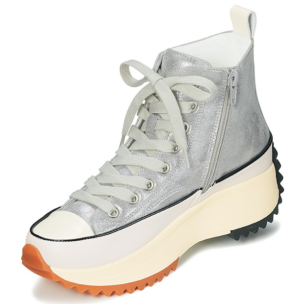 サイドファスナー付きハイカットスニーカー