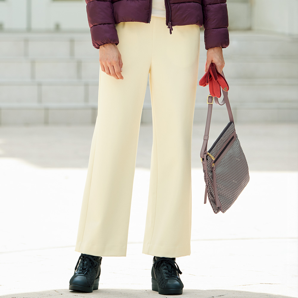 ラメツイード使いのハイソールスニーカー