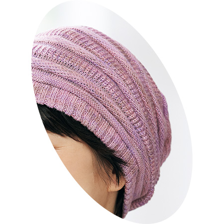 シルクコットンニット帽